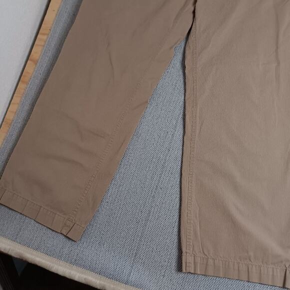 Gap Corduroy Pants Men L 36X32 Tan Loose Wide Straight Leg Button Fly Drawstring - Picture 4 of 16